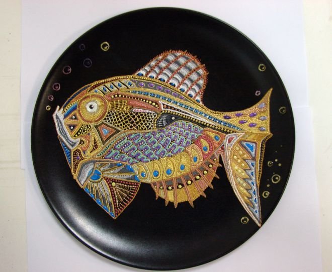 Роспись тарелок