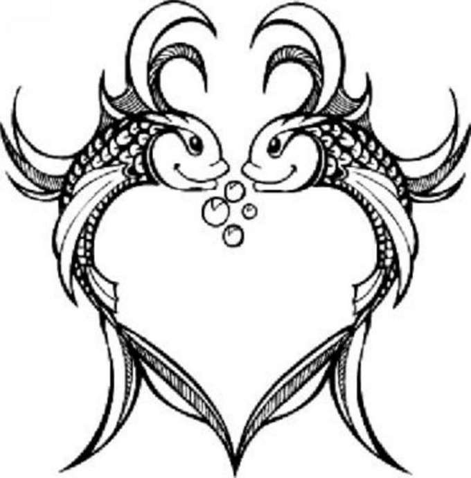 Тату знаков зодиака рыбы