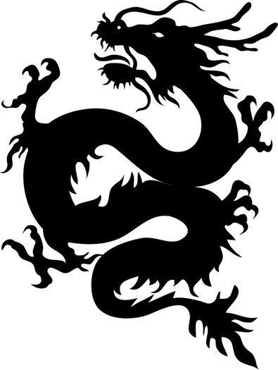 Наклейка дракон