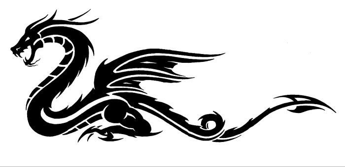 Дракон узор