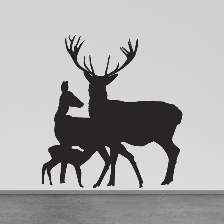 Трафарет "олени"