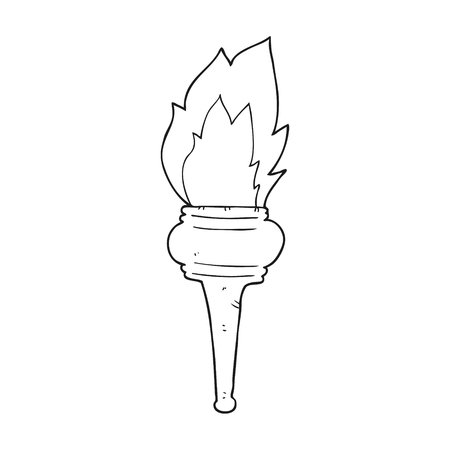 Факел раскраска для детей