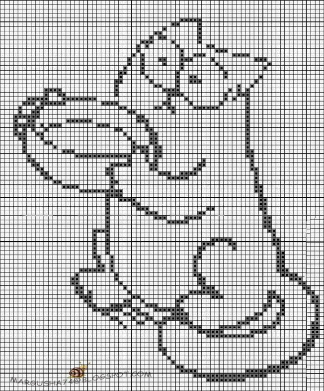 Легкие схемки для вышивания крестиком