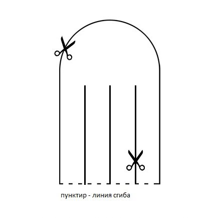 Шаблон плетеного сердечка из бумаги