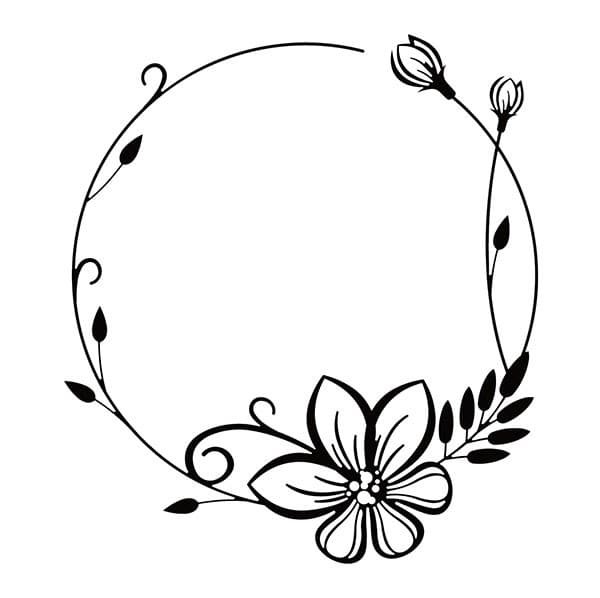 Круглый узор для печати