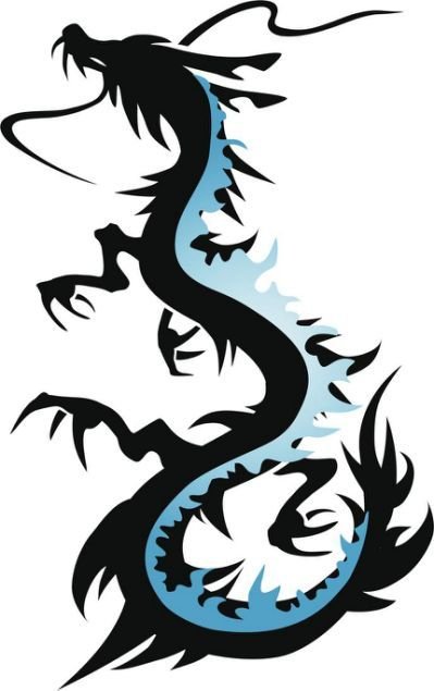 Китайский дракон тату