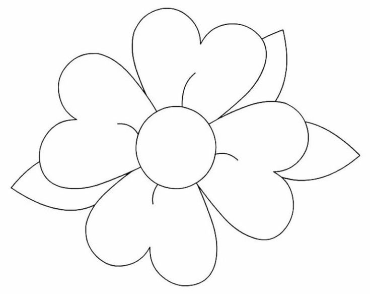 Цветы раскраска для детей
