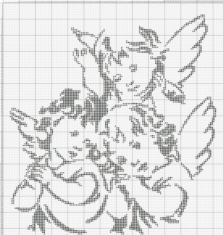 Одноцветная вышивка крестом