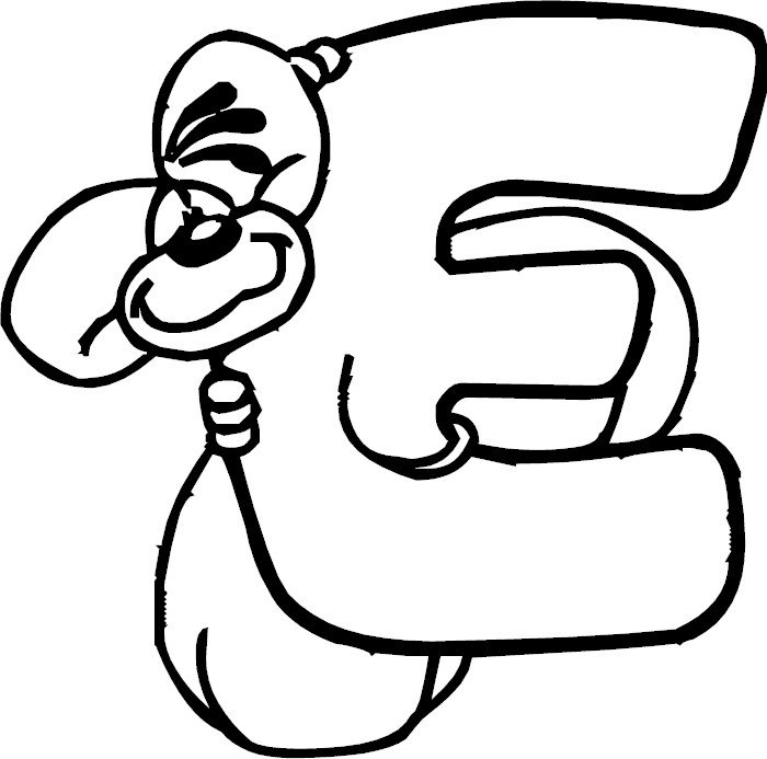 Смешные буквы для раскрашивания