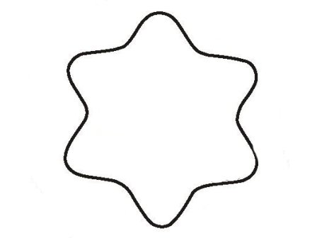 Трафареты для имбирных пряников Снежинка
