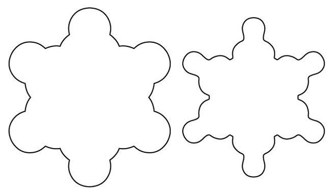 Трафареты для имбирных пряников Снежинка