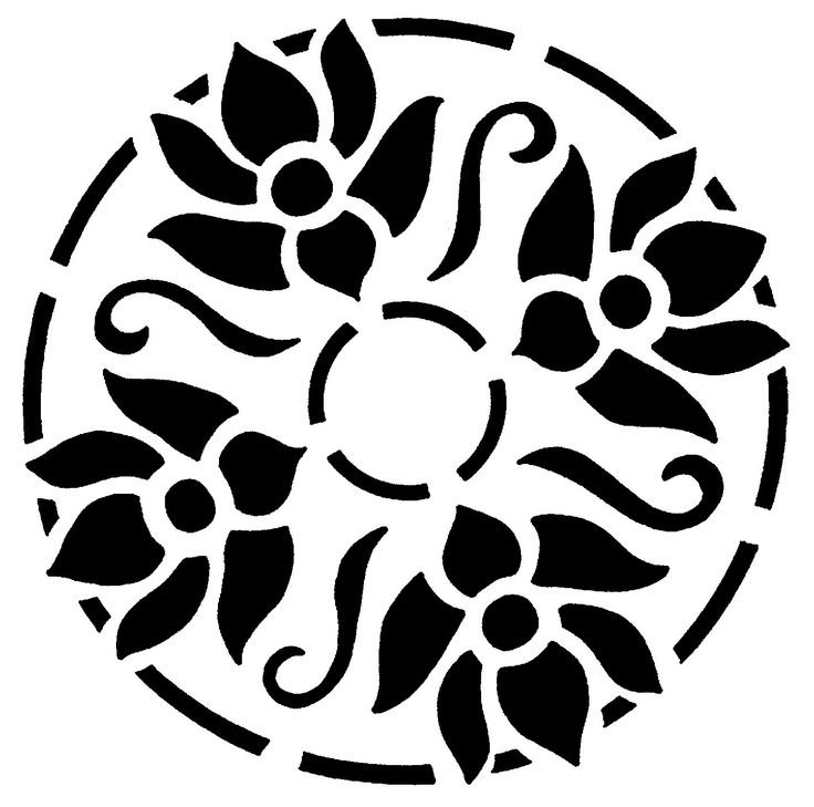 Растительный орнамент в круге