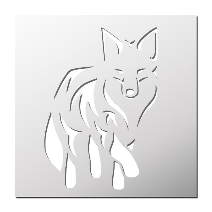 Трафарет лисы