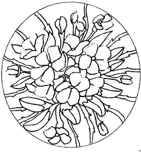 Трафарет для витража на стекле