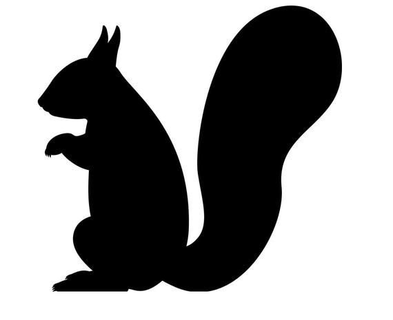 Трафарет белки для вырезания