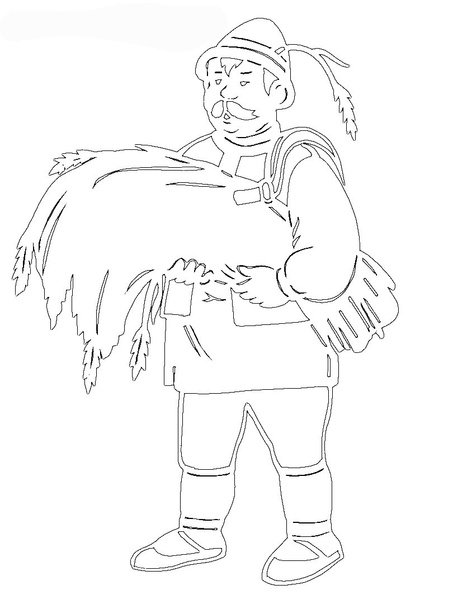 Вытынанки по сказке 12 месяцев