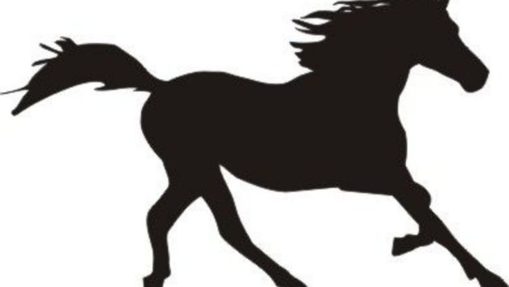 Трафарет лошади