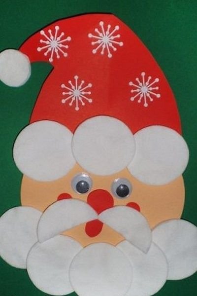 Дед Мороз с ватными дисками