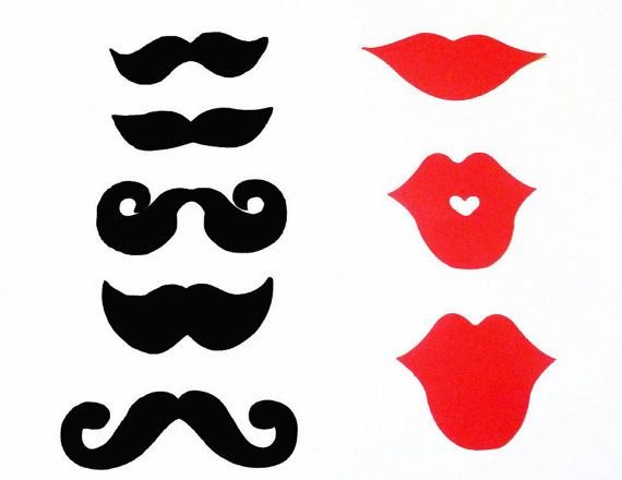 Губы трафарет