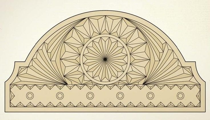 Геометрическая резьба орнамент