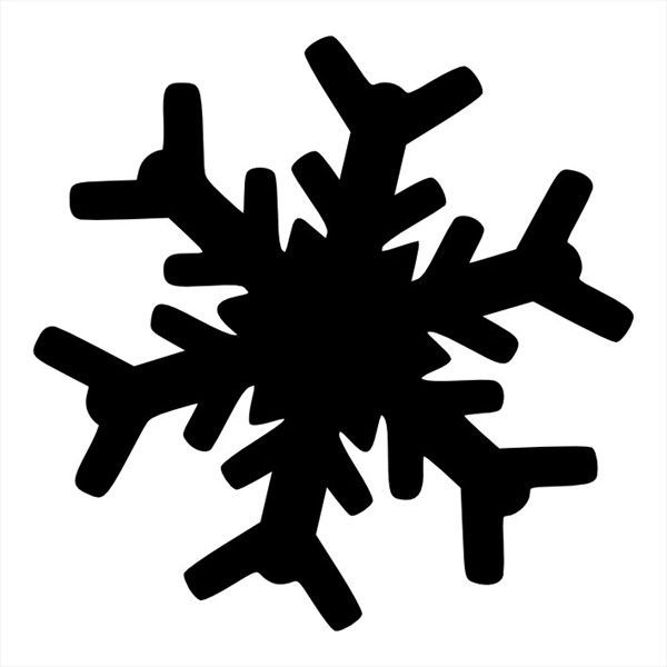 Трафарет «снежинки»