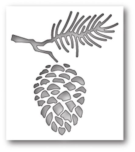 Шишка трафарет