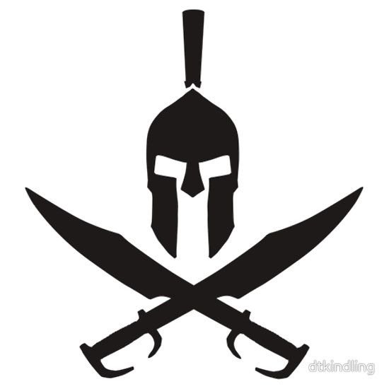 Трафарет Спартанец