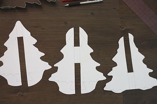 Елка шаблон для пряника