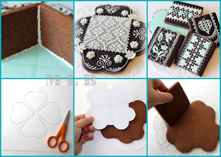 Пряничная шкатулка шаблон