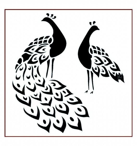 Стилизованные птицы