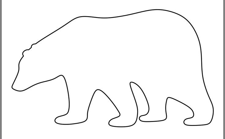 Контуры животных для детей