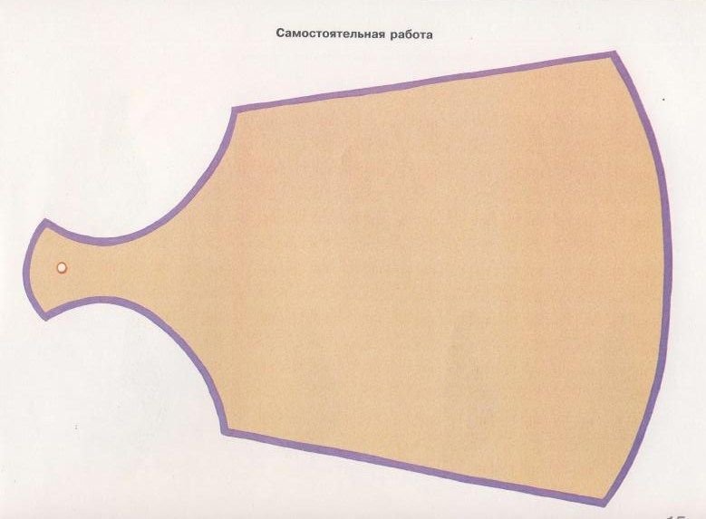 Трафарет кухонной доски