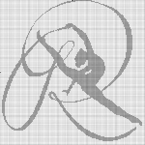 Схемы вышивки крестом монохром
