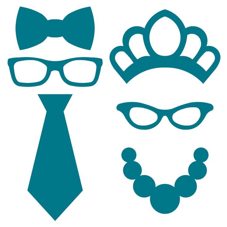 Очки на палочке для фотосессии