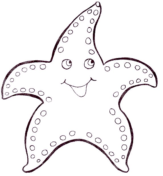 Морская звезда для вырезания