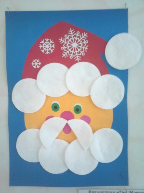 Поделка дед Мороз младшая группа