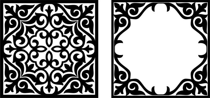 Квадратный орнамент