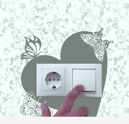 Трафарет для розеток
