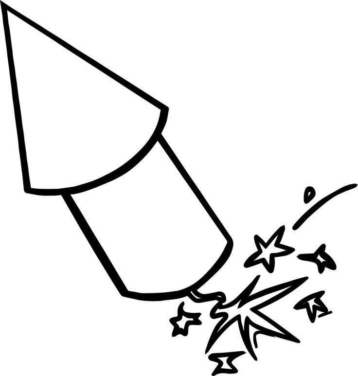 Хлопушка рисунок карандашом