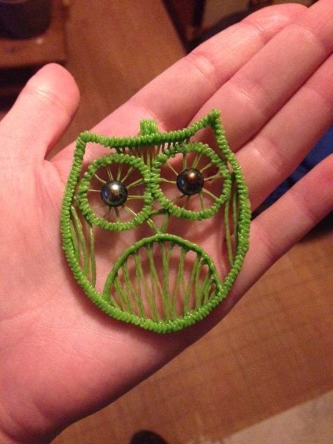 Брошь 3d ручкой