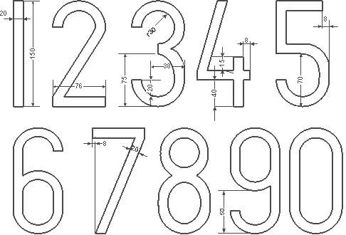 Цифра 5 из картона Размеры