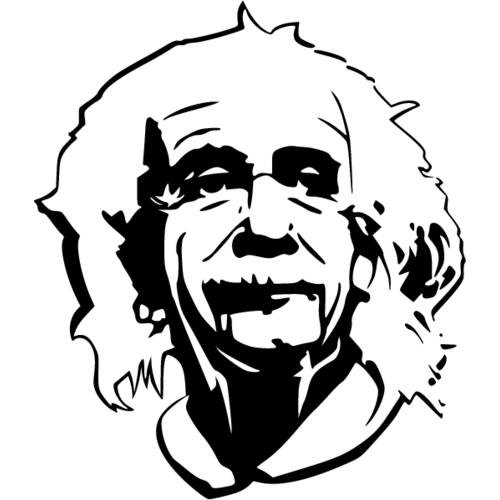 Эйнштейн трафарет