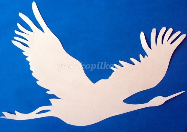 Журавли для вырезания