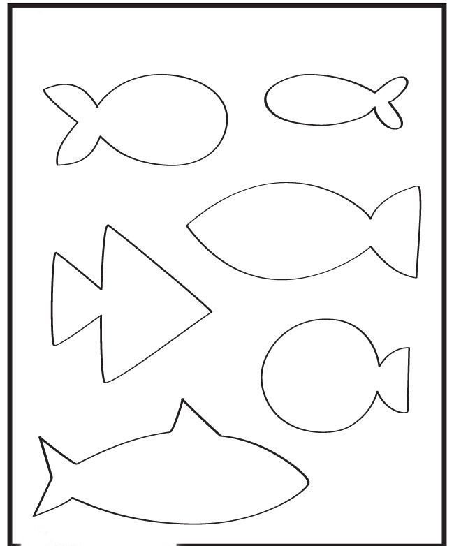 Трафарет "рыбки"