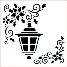 Фонарь трафарет