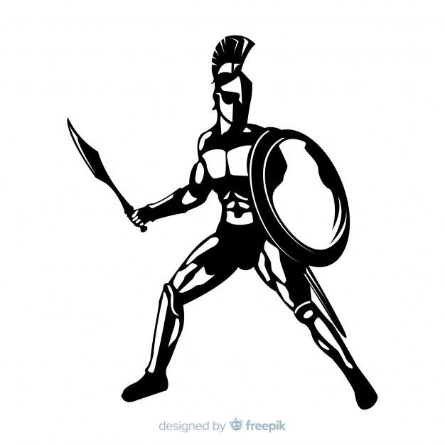 Силуэт воина