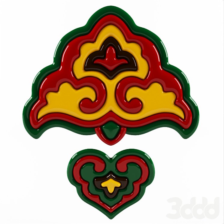 Татарский орнамент тюльпан ТАССР