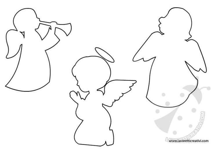 Ангелочек шаблон для вырезания