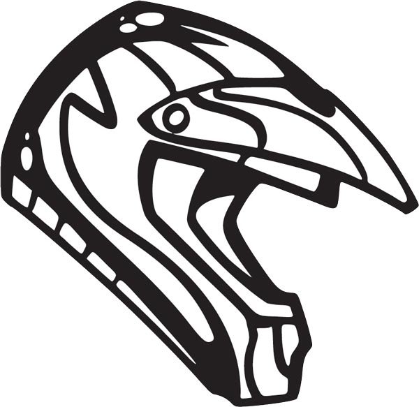 Кроссовый шлем вектор