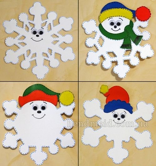 Веселые снежинки